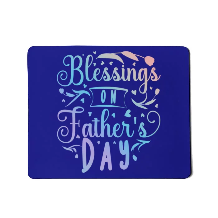 Retro Son Daughter Family Matching Blessing On Father's Day Cute Gift Mousepad