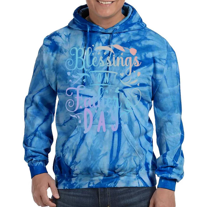 Retro Son Daughter Family Matching Blessing On Father's Day Cute Gift Tie Dye Hoodie