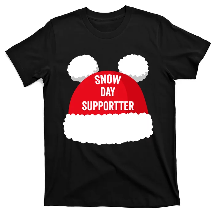 Retro Snow Day Supporter Fun Teacher And Student Snow Love T-Shirt