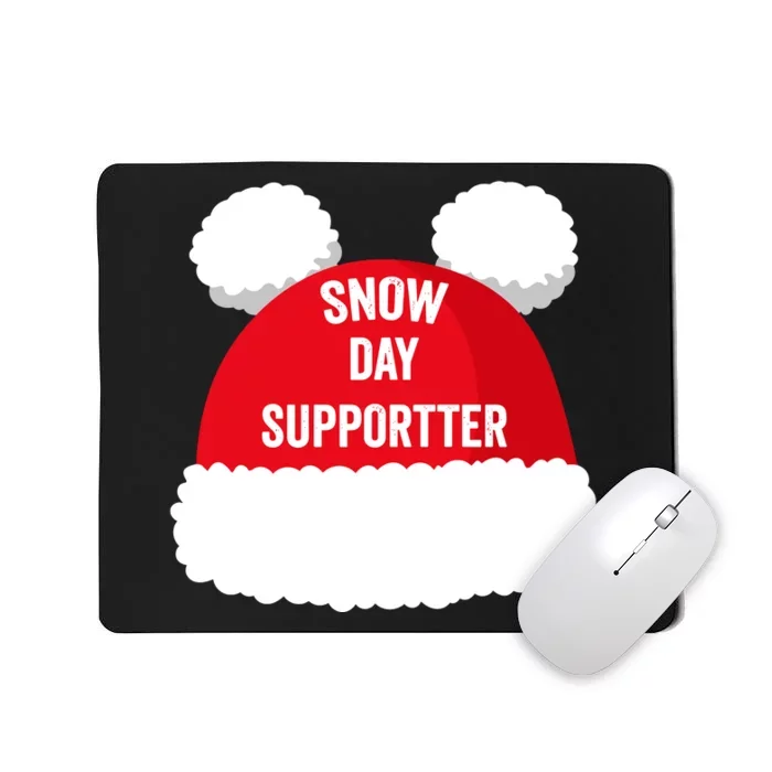 Retro Snow Day Supporter Fun Teacher And Student Snow Love Mousepad