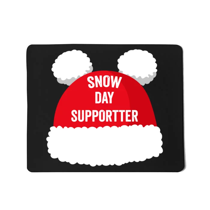 Retro Snow Day Supporter Fun Teacher And Student Snow Love Mousepad