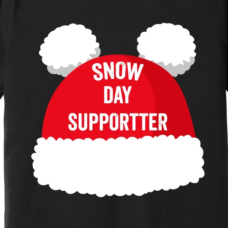 Retro Snow Day Supporter Fun Teacher And Student Snow Love Premium T-Shirt