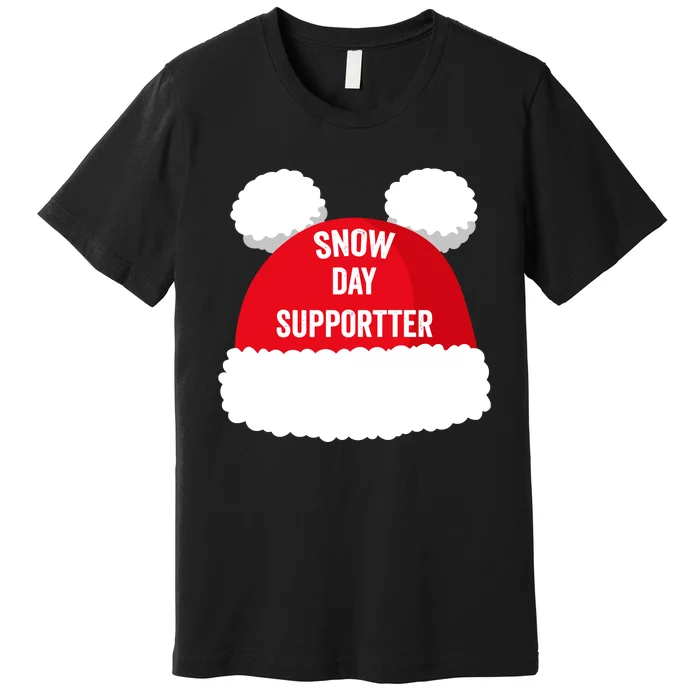 Retro Snow Day Supporter Fun Teacher And Student Snow Love Premium T-Shirt