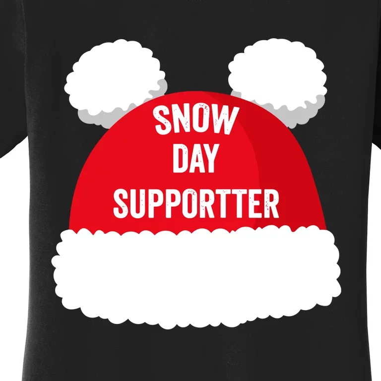 Retro Snow Day Supporter Fun Teacher And Student Snow Love Women's T-Shirt