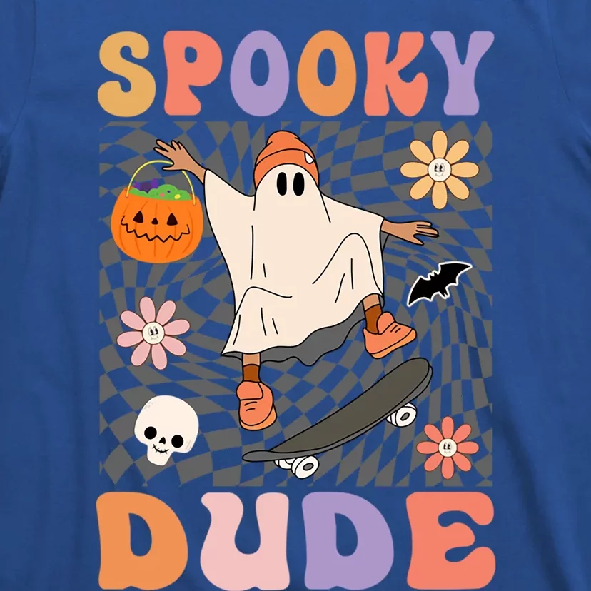 Retro Spooky Dude Ghost Skateboard JackOLantern Halloween Meaningful Gift T-Shirt