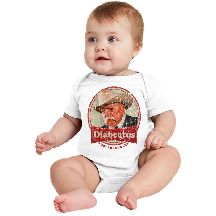 Retro Style Diabeetus I Got The Sugars Baby Bodysuit