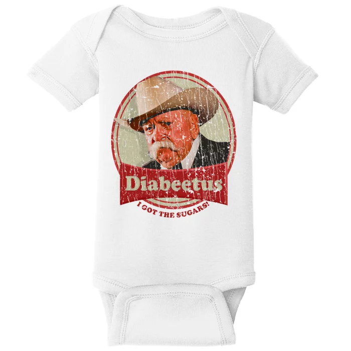 Retro Style Diabeetus I Got The Sugars Baby Bodysuit