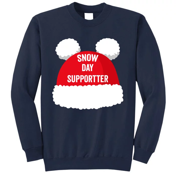 Retro Snow Day Supporter Fun Teacher Retro Snow Day Supporter Fun Teacher Tall Sweatshirt