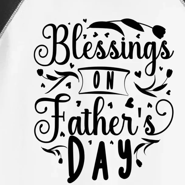 Retro Son Daughter Family Matching Blessing On Father's Day Gift Toddler Fine Jersey T-Shirt