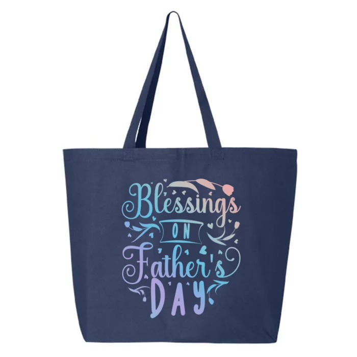 Retro Son Daughter Family Matching Blessing On Father's Day Gift 25L Jumbo Tote