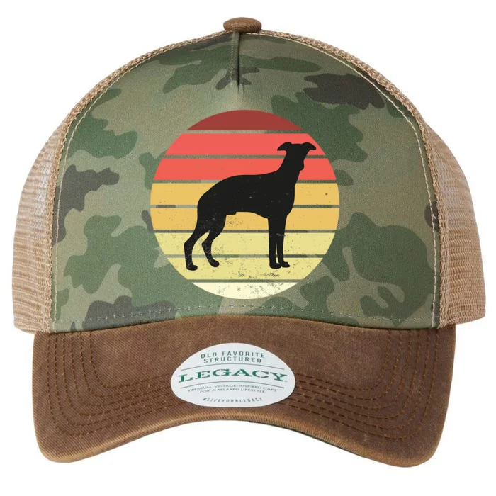 Retro Sunset Dog Lover Legacy Tie Dye Trucker Hat