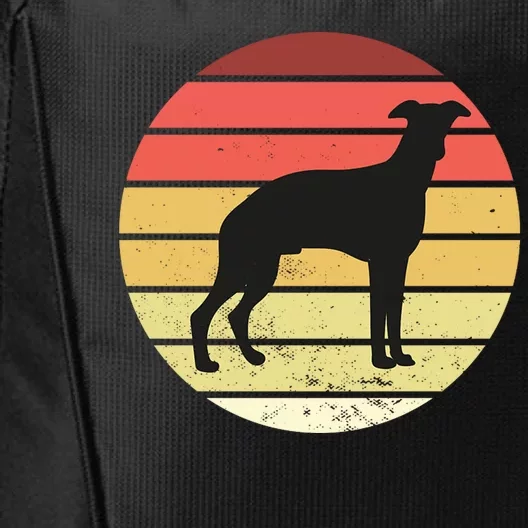 Retro Sunset Dog Lover City Backpack