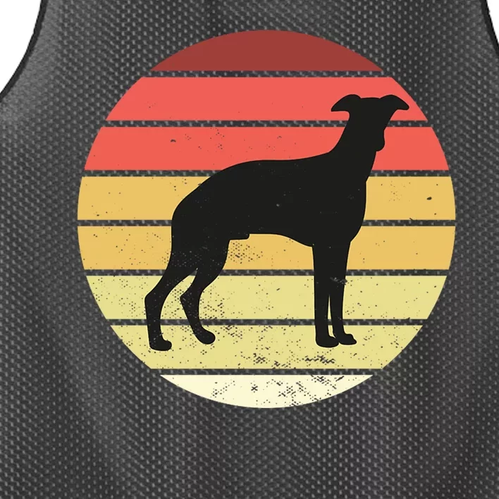 Retro Sunset Dog Lover Mesh Reversible Basketball Jersey Tank