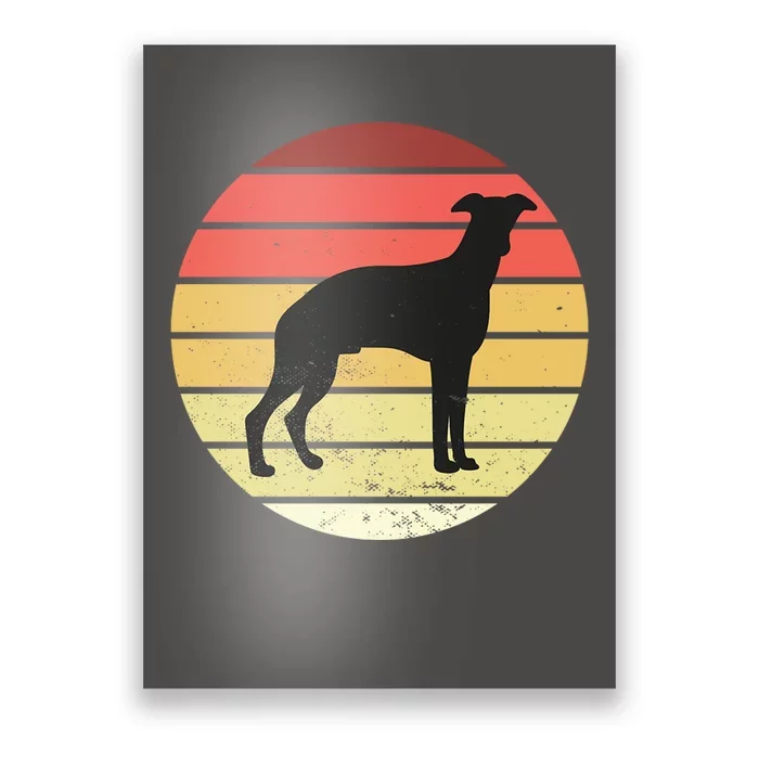 Retro Sunset Dog Lover Poster