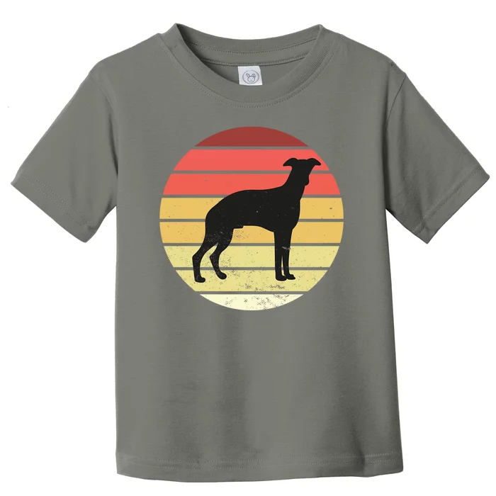 Retro Sunset Dog Lover Toddler T-Shirt