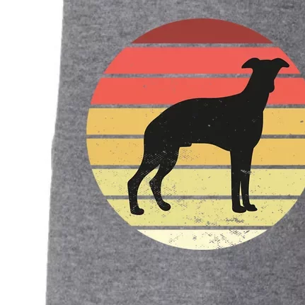 Retro Sunset Dog Lover Doggie 3-End Fleece Hoodie