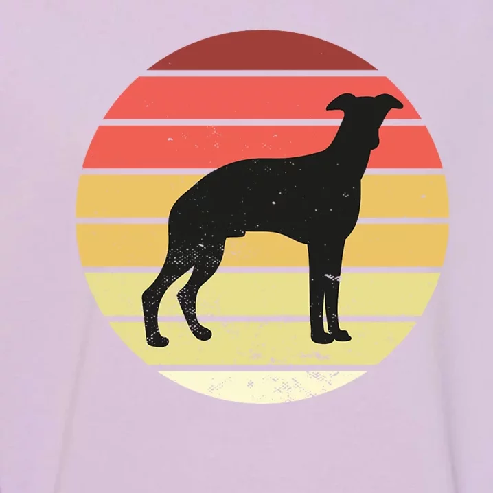 Retro Sunset Dog Lover Garment-Dyed Sweatshirt