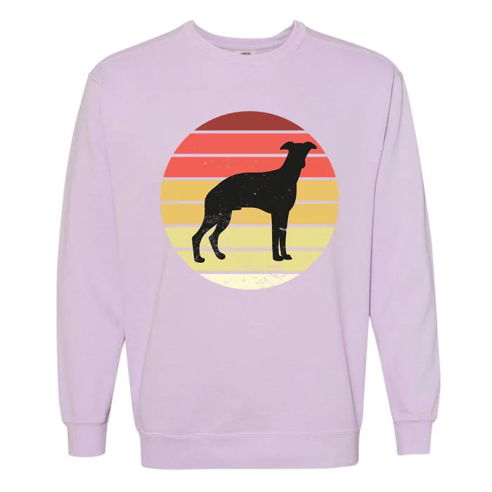 Retro Sunset Dog Lover Garment-Dyed Sweatshirt