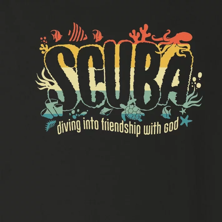 Retro Scuba Diving Into Friendship With God Vbs 2024 Toddler Long Sleeve Shirt