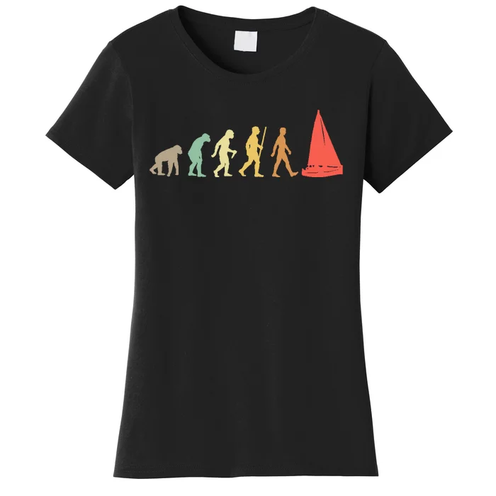 Retro Sailing Evolution Gift For Sailors And Skippers Women's T-Shirt