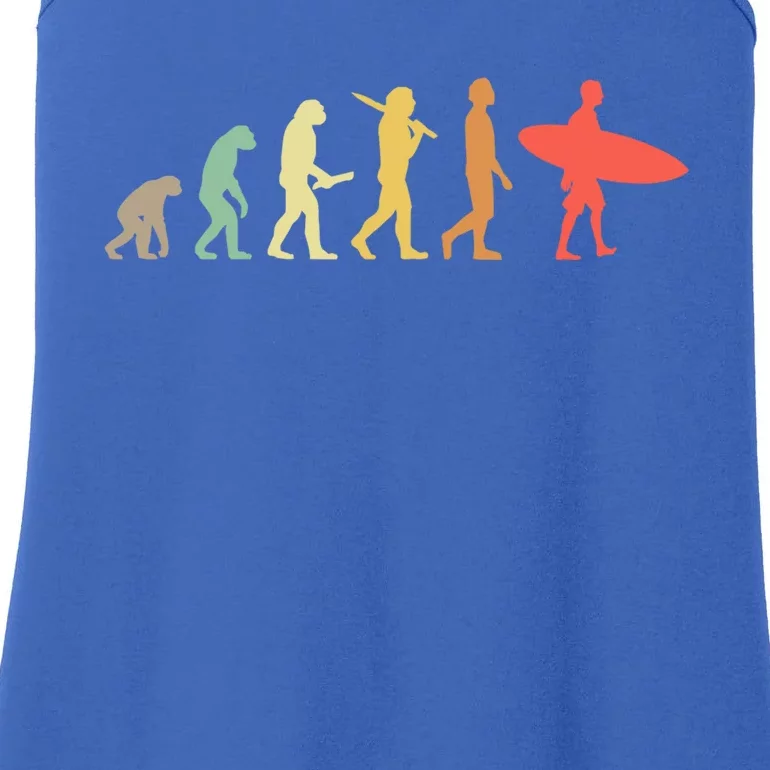 Retro Surfing Evolution Gift For Surfers Meaningful Gift Ladies Essential Tank