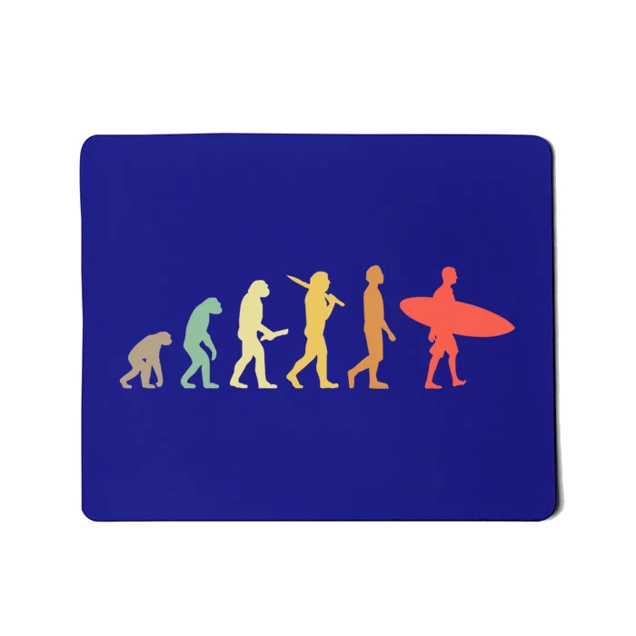 Retro Surfing Evolution Gift For Surfers Meaningful Gift Mousepad