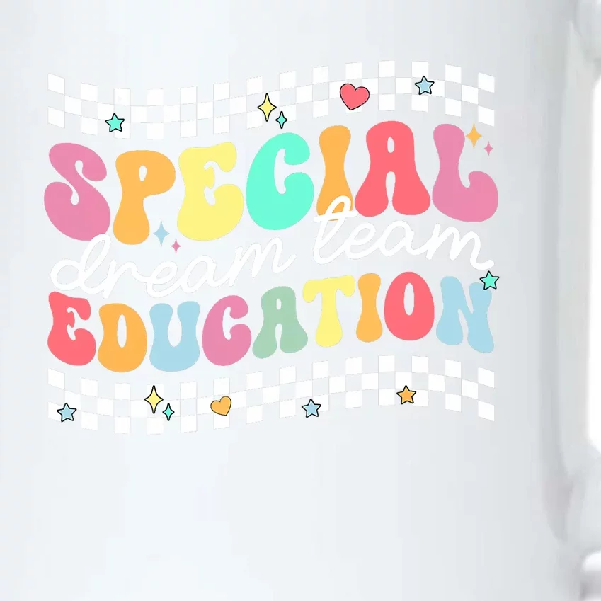 Retro Special Education Squad Groovy Dream Team Sped Teacher Black Color Changing Mug