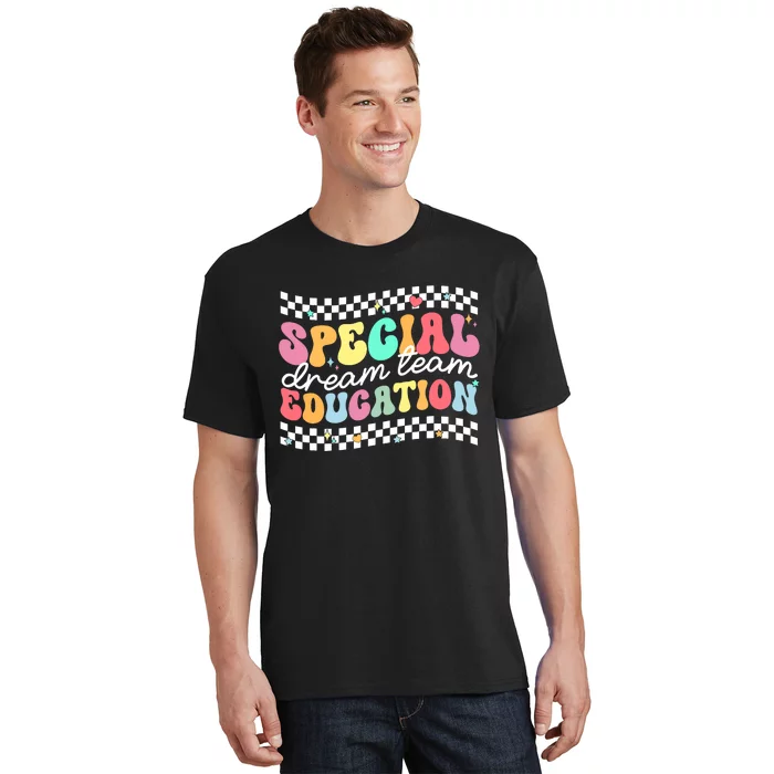 Retro Special Education Squad Groovy Dream Team Sped Teacher T-Shirt