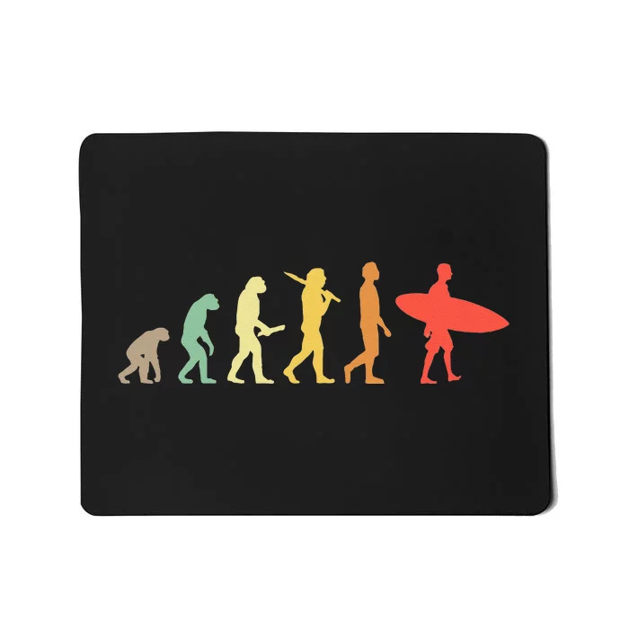 Retro Surfing Evolution Gift For Surfers Mousepad