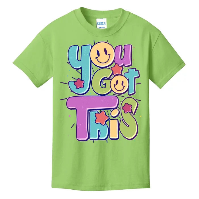 Retro Smiley Emoji You Got This Kids T-Shirt