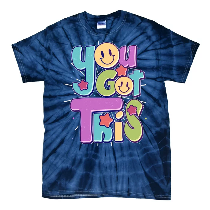 Retro Smiley Emoji You Got This Tie-Dye T-Shirt