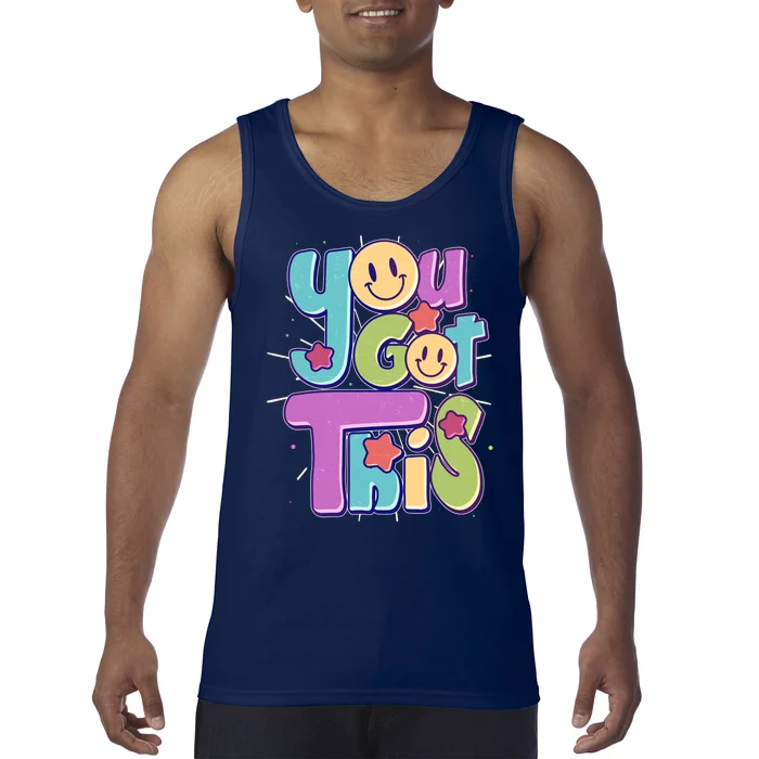 Retro Smiley Emoji You Got This Tank Top