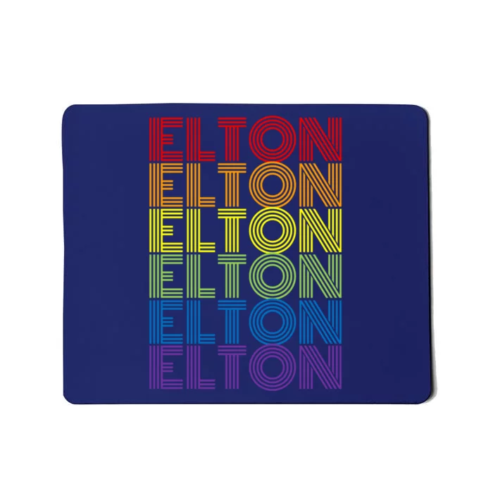 Retro Style Elton Rainbow Mousepad