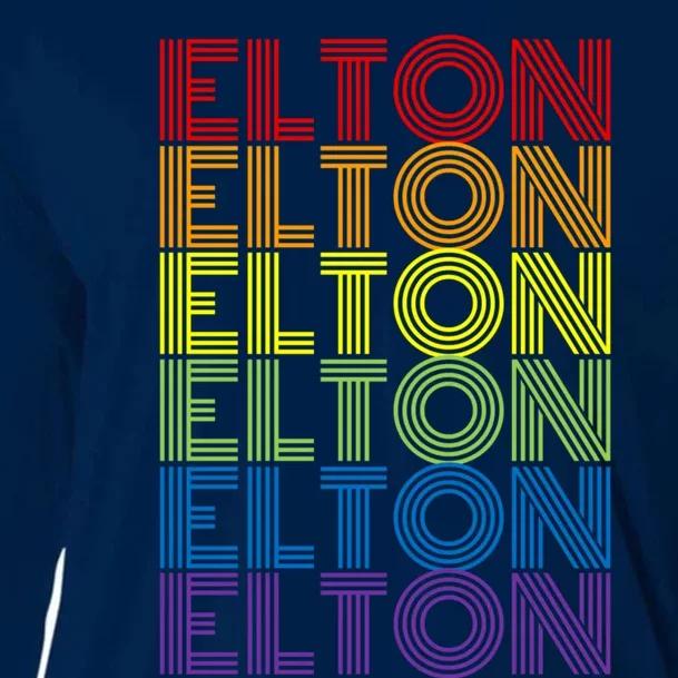 Retro Style Elton Rainbow Cooling Performance Long Sleeve Crew