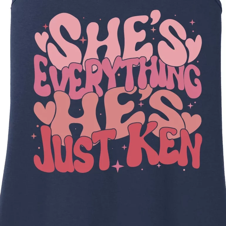 Retro Shes Everything Hes Just Ken Ladies Essential Tank