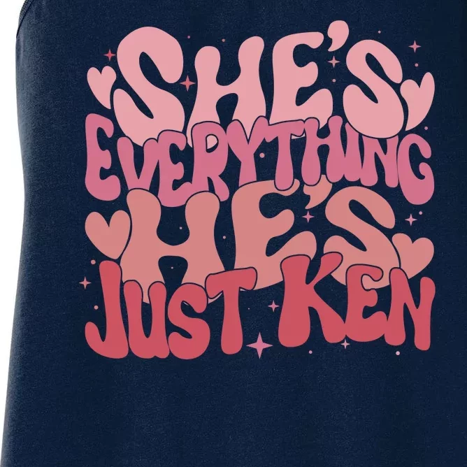 Retro Shes Everything Hes Just Ken Women's Racerback Tank