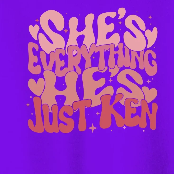 Retro Shes Everything Hes Just Ken Toddler T-Shirt