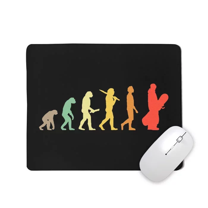 Retro Snowboarding Evolution Gift For Snowboarders Mousepad