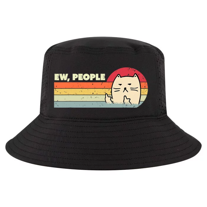 Retro Style Ew, People Funny Cat Cool Comfort Performance Bucket Hat