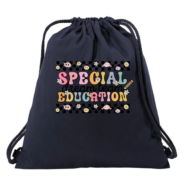 Retro Special Education Dream Team Drawstring Bag