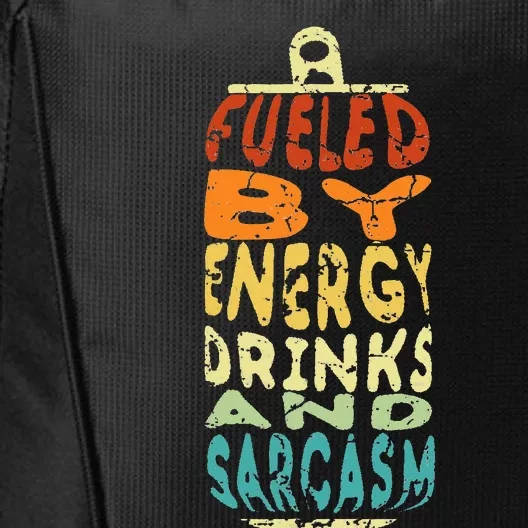 Retro Sarcastic Energy Drink Caffeine Lover City Backpack