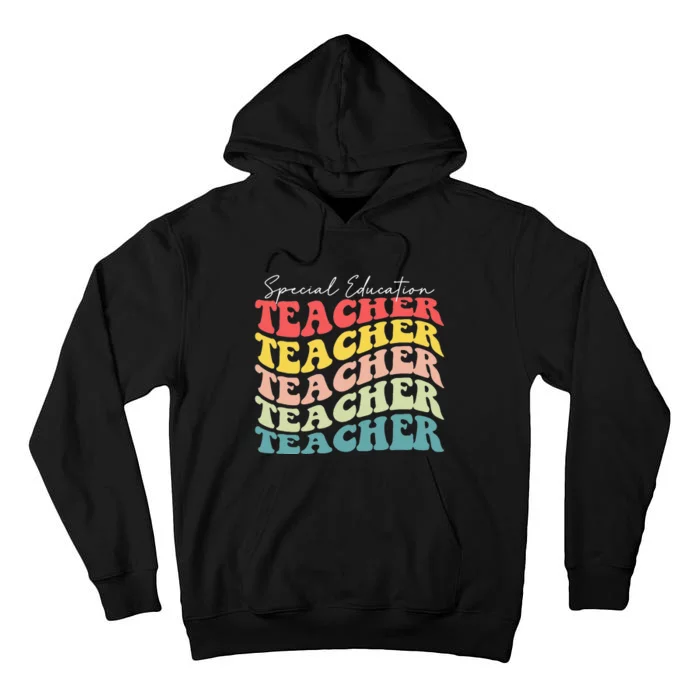 Retro Special Education Teacher Appreciation Back To SChool Tall Hoodie