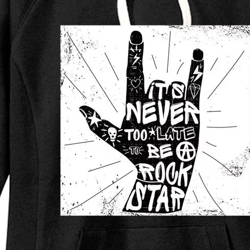 Rock Star Freedom Gift Women's Fleece Hoodie