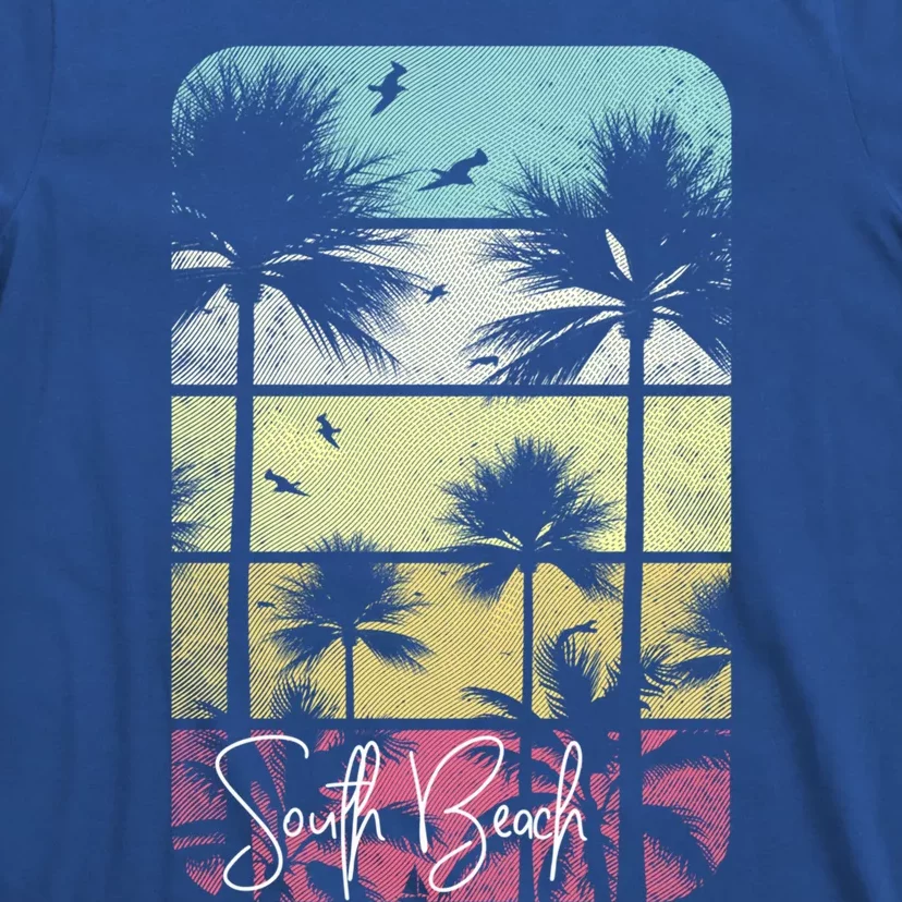 Retro South Florida Beach Miami Mom Dad Grandpa Gift Gift T-Shirt