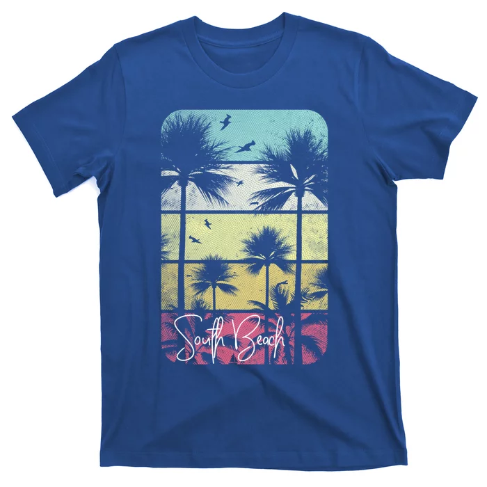 Retro South Florida Beach Miami Mom Dad Grandpa Gift Gift T-Shirt