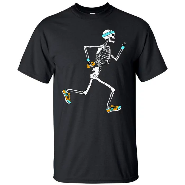 Running Skeleton Funny Tall T-Shirt