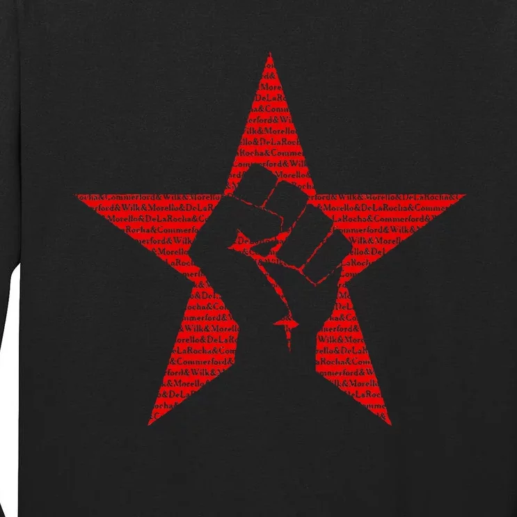 Ratm Star Fist Funny Tall Long Sleeve T-Shirt