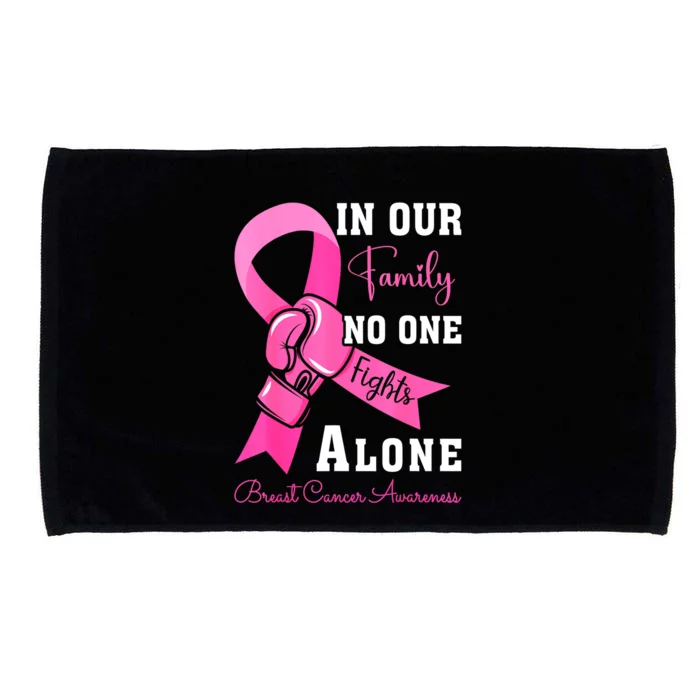 Ribbon Support Family Women Breast Cancer Awareness Gift Microfiber Hand Towel