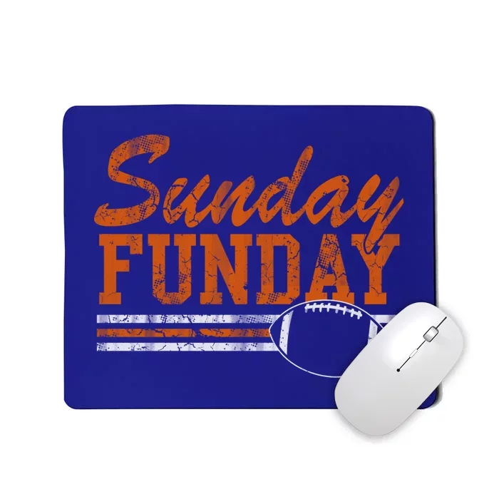 Retro Sunday Funday Football Fan Gift Mousepad