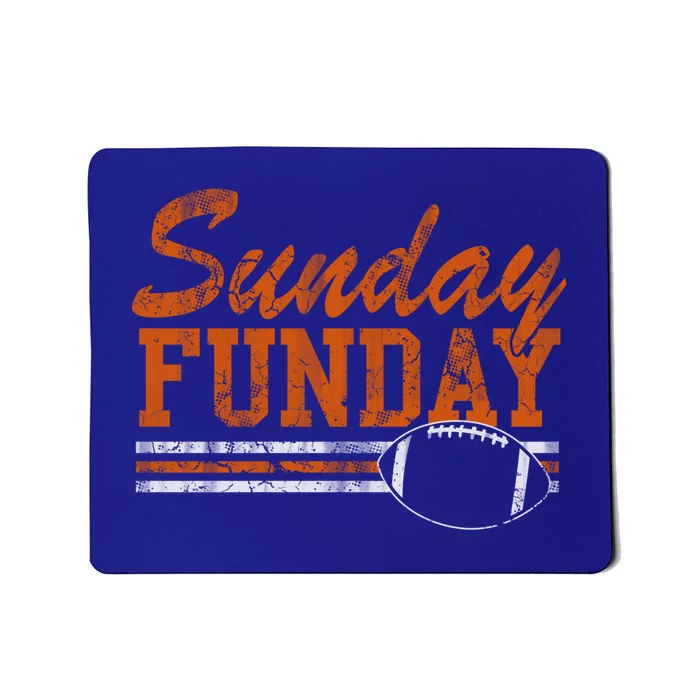 Retro Sunday Funday Football Fan Gift Mousepad